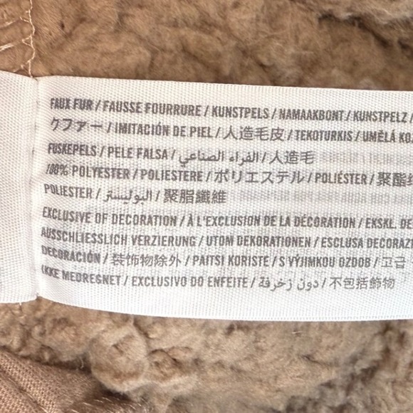 ABERCROMBIE & FITCH Kids Teddy Bear Fleece, 1/2 Zip Hooded Jacket, Size 11-12 - Picture 9 of 9